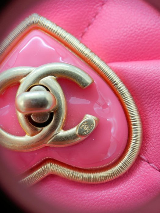 Chanel - Borsa a Tracolla Chanel Cocco Love CC Heart Flap - Crossbody bag - Image 3