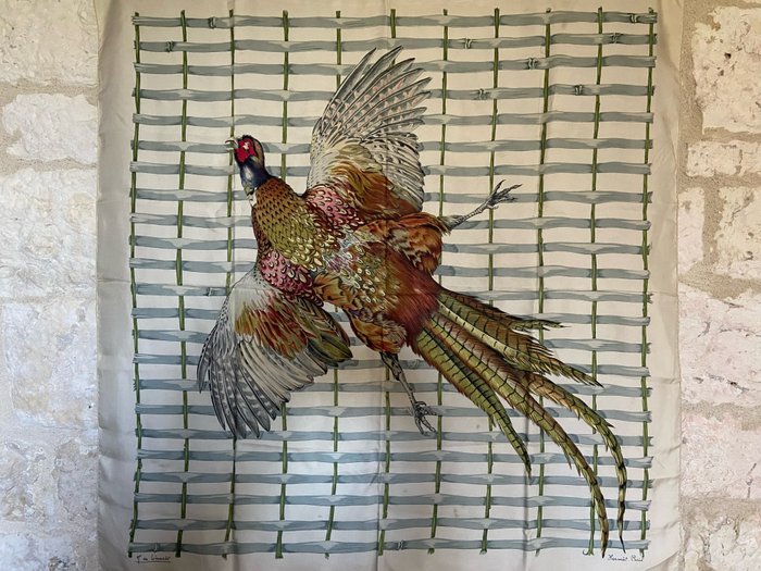 Hermès - " Faisan Royal" by Henri de Linares 1959 EARLY ISSUE - Scarf - Image 2