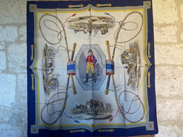 Hermès - " Poste Aux Lettres" by Hugo Grygkar 1957 - Scarf - Image 2