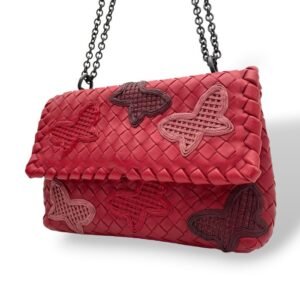 Bottega Veneta - Intrecciato Leather Butterfly Chain Shoulder Bag - Shoulder bag