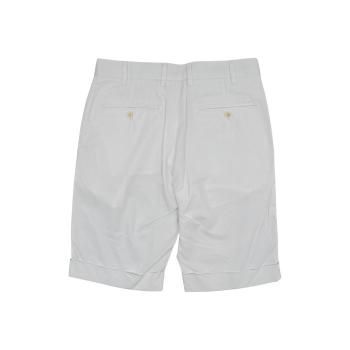 ISAIA NAPOLI - 44 IT - White Chino Short Pant Cotton Blend - Shorts - New with tags - Image 6