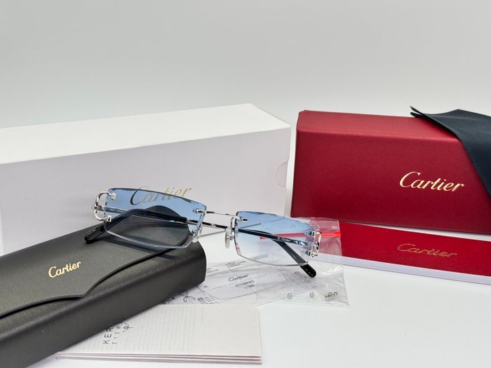Cartier - Piccadilly Silver Gold Planted 18k Cut Lenses - Sunglasses - Image 8