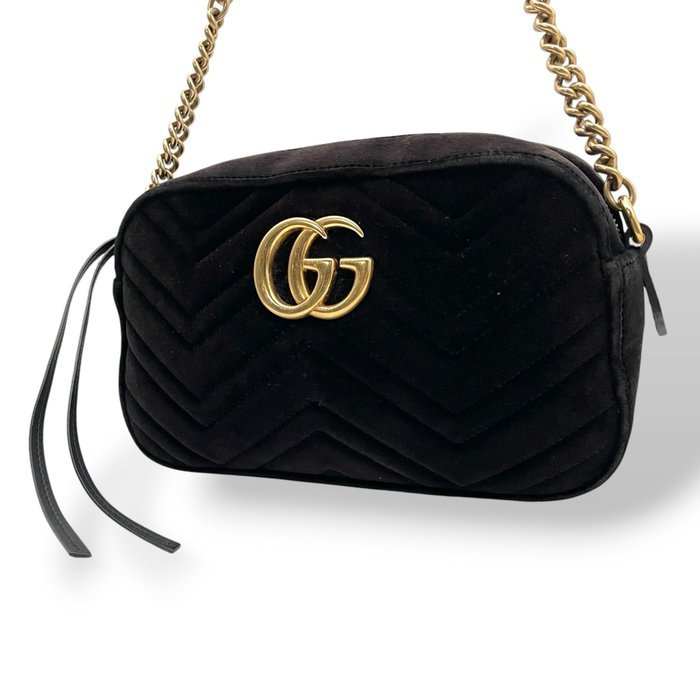 Gucci - Gucci GG Marmont Small Velvet Camera Bag - Shoulder bag