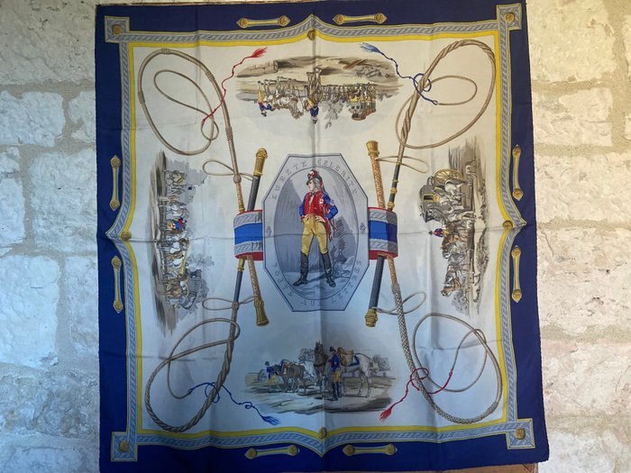 Hermès - " Poste Aux Lettres" by Hugo Grygkar 1957 - Scarf - Image 7