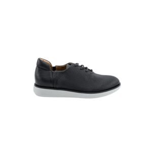GIORGIO ARMANI - 6 UK - 40 IT - Sneakers Shoes blue Midnight Textured Leather Lace-Up - Sneakers - New with tags