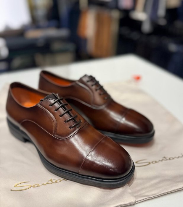 Santoni - Lace-up shoes - Size: EU 42 - New in box - Image 2