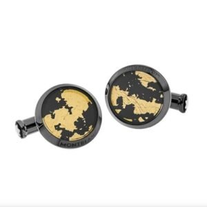 Montblanc - Metal - Cufflinks - Gold-Plated Leaf Inlay