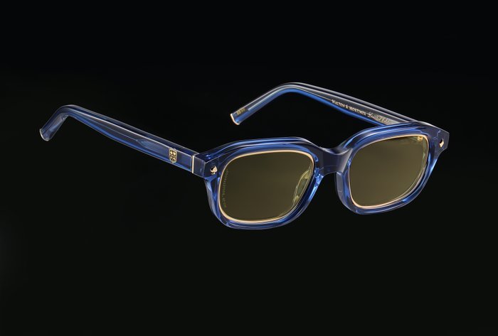 Handmade - Walton & Mortimer No.28 Codename: "Bulletproof" Unit 21/99 "Deep Sea Blue Color" - Sunglasses - Image 3