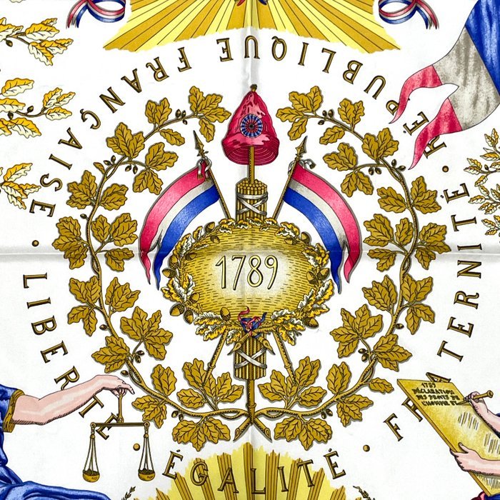 Hermès - 1789 - LIBERTE EGALITE FRATERNITE REPUBLIQUE FRANCAISE - Scarf - Image 8