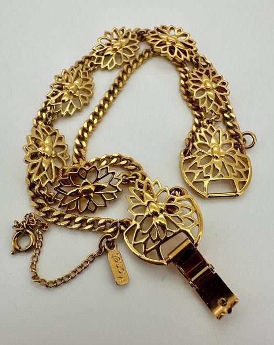 Monet - Gold-plated - Bracelet - 1970s - Image 5