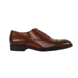 TESTONI - 8 UK - 42 IT - Oxford Burnished Calf Bologna Brick - Lace-up shoes - Size: EU 42 - New in box