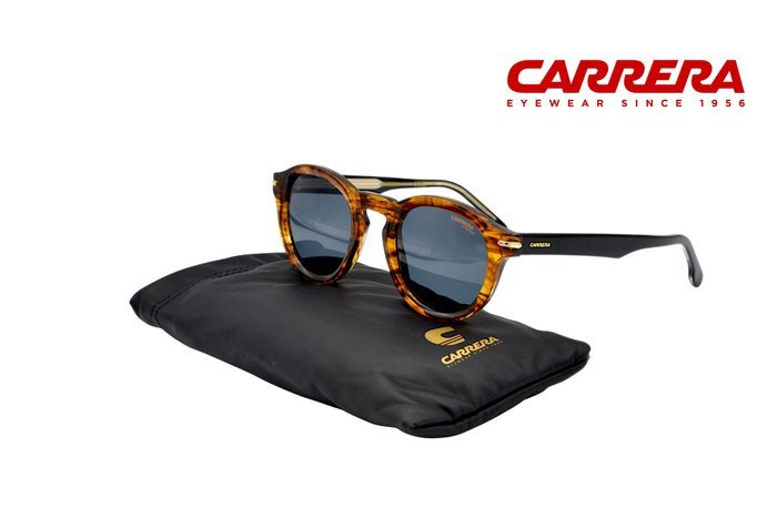 Carrera - 300S EX4IR - Round Acetate Design - Grey Lenses - *New* - Sunglasses