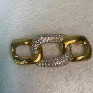 Saint Laurent - Synthetic gemstone - Gold-plated, Metal - Brooch