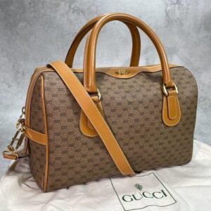 Gucci - GG Pattern. Gold Hardware - Duffle bag