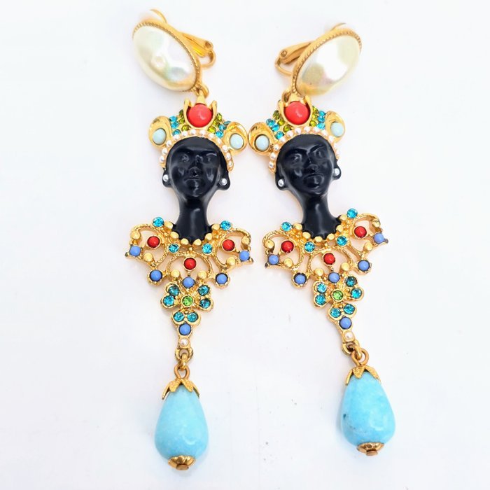 Other brand - Gold-plated - Earrings - Blackmoor exclusive - Image 4
