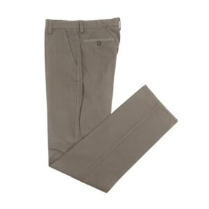 ETRO MILANO - 48 IT - Taupe Gray Fine Cotton Pant Straight Leg Made in Italy - Trousers - New with tags