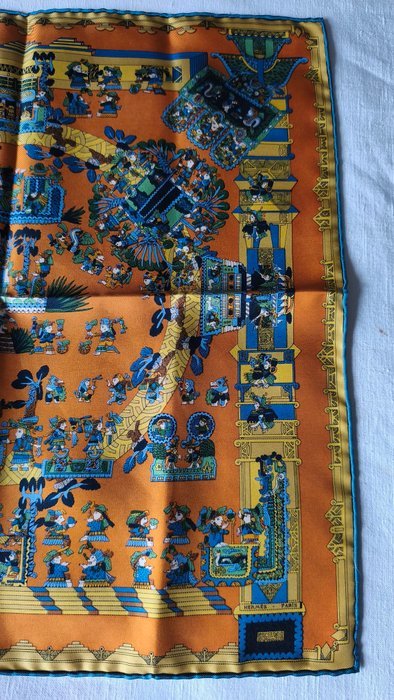 Hermès - ASTRES ET SOLEILS by Annie Faivre. Gavroche - Foulard - Image 5