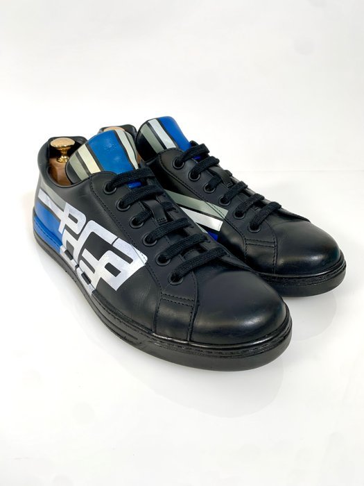 Prada Low-top Sneaker black/blue/white 4E 3409 UK 9 - In Box - Sneakers - Size: EU 43 - Image 6