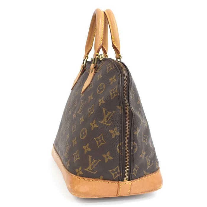 Louis Vuitton - Louis Vuitton Alma PM Handbag M51130 Monogram Canvas Leather Brown - Handbag - Image 6