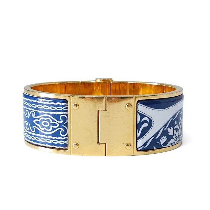 Hermès - Gold-plated, Enamel - Bangle - Image 4