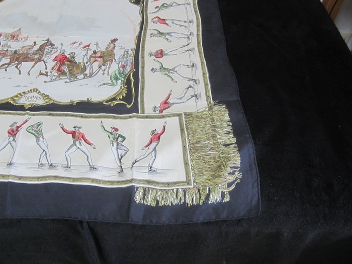 Hermès - Plaisirs du Froid DE 1948 - Foulard - Image 8