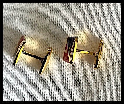 Yves Saint Laurent - Gold-plated - Cufflinks - Image 8