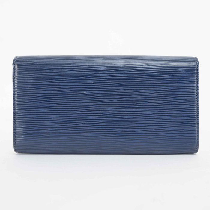 Louis Vuitton - Epi Leather Wallet Blue Long Wallet Silver-Tone Hardware Made in Spain - Wallet - Image 4