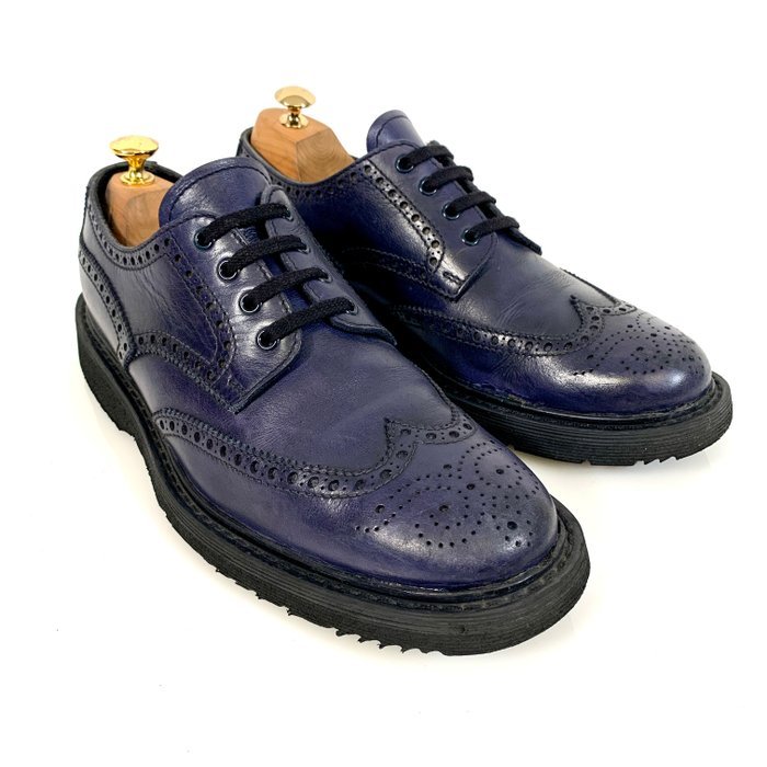 Prada Brogue Sneaker PA 312F Blue UK 9 - Sneakers - Size: EU 43 - Image 6
