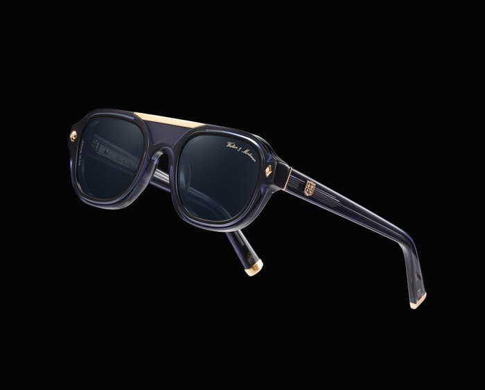 Handmade - Walton & Mortimer No.45 Codename: "MICRO" Unit 45/99 "Indigo Blue" - Spectacles - Image 5