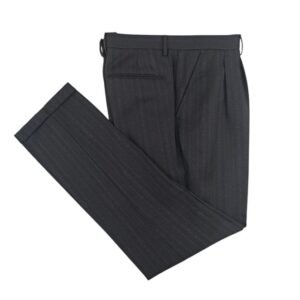 SANTANIELLO - 48 IT - Dress Pant Blue Herringbone Wool Regular fit - Trousers - New with tags