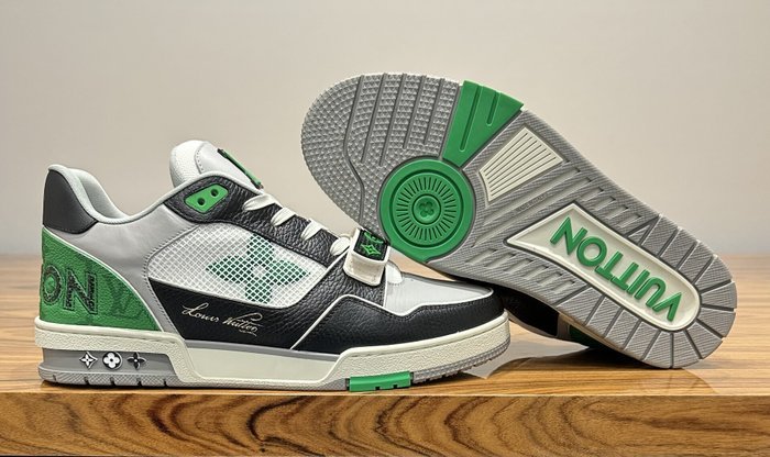 Louis Vuitton - LV Trainer Monogram Strap - Sneakers - Size: EU 43.5 - Image 7
