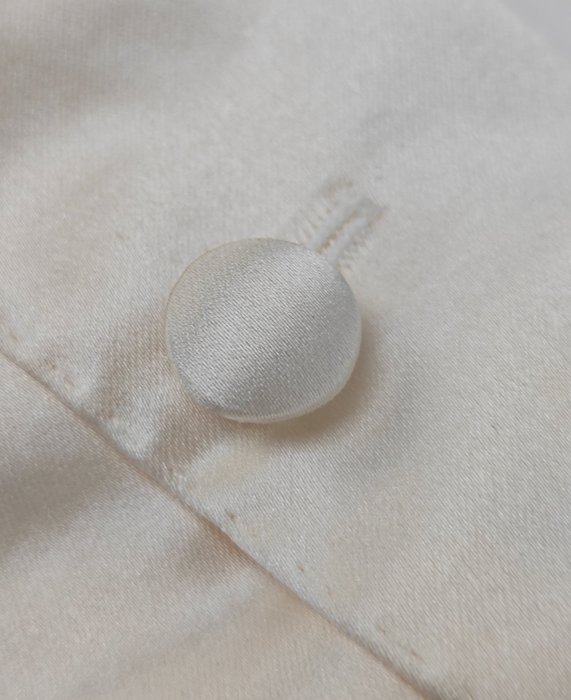 DIOR - 38 IT – Blazer "Smoking" Satin White Cotton Silk - Blazer - New with tags - Image 7