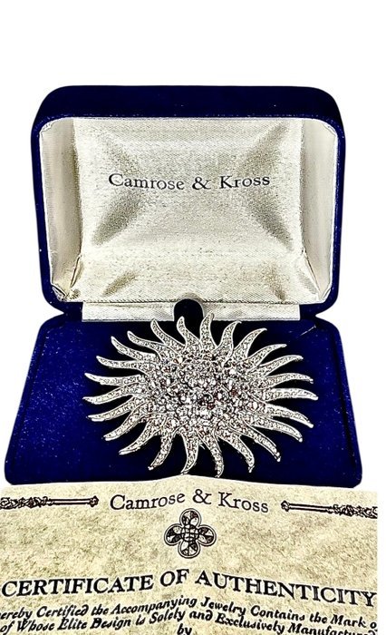 Camrose & Kross - Gold-plated - Brooch - JBK Stunning Sunburst