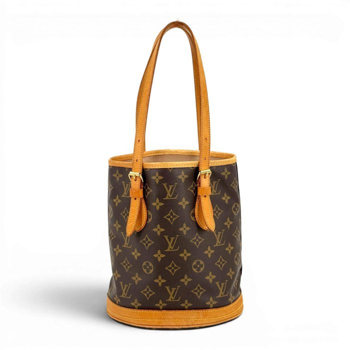 Louis Vuitton - Bucket PM Monogram Canvas Brown Shoulder Bucket Bag M42238 - Tote bag