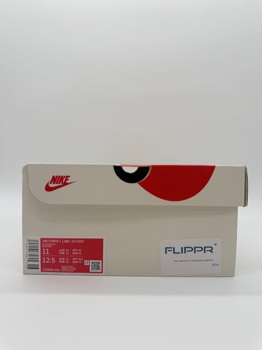 Nike - Nike Air Force 1 Low Stussy Black - Sneakers - Size: EU 45 - Image 6