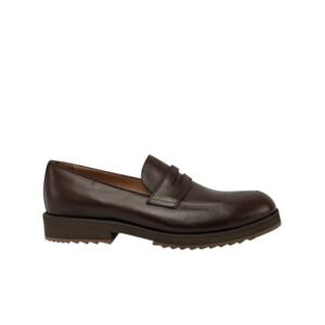 TESTONI - 8 UK - 42 IT - "Pisa" Brown Loafer Shoes Calf Espresso - Loafers - Size: EU 42 - New in box