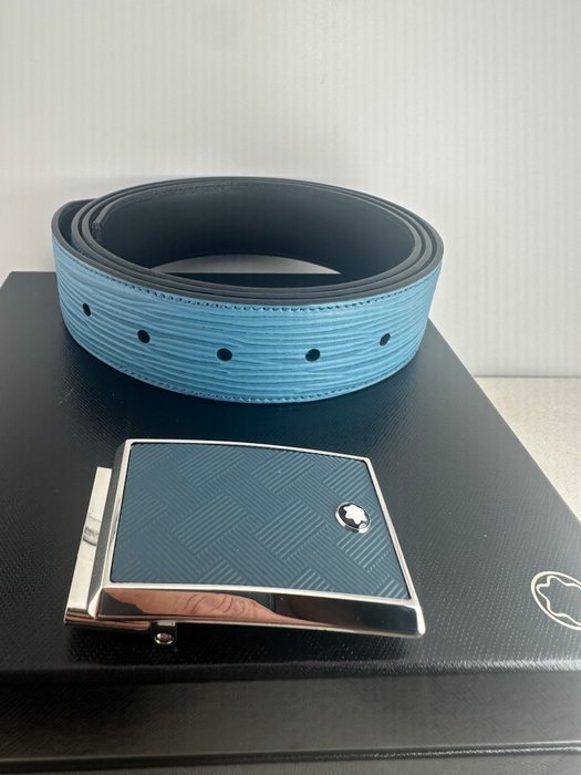Montblanc - reversible Blue/brown - Belt - Image 4