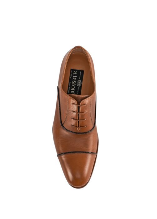 TESTONI - 8 UK - 42 IT - 1929 "Iseo" Oxford Shoes Goodyear Welted Caramel - Lace-up shoes - Size: EU 42 - New in box - Image 3