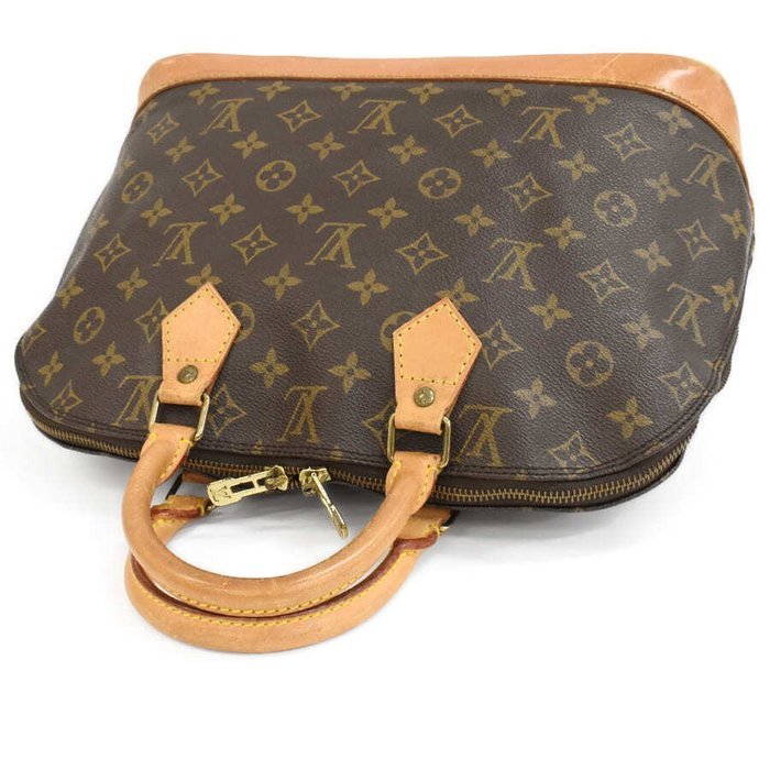 Louis Vuitton - Louis Vuitton Alma PM Handbag M51130 Monogram Canvas Leather Brown - Handbag - Image 3