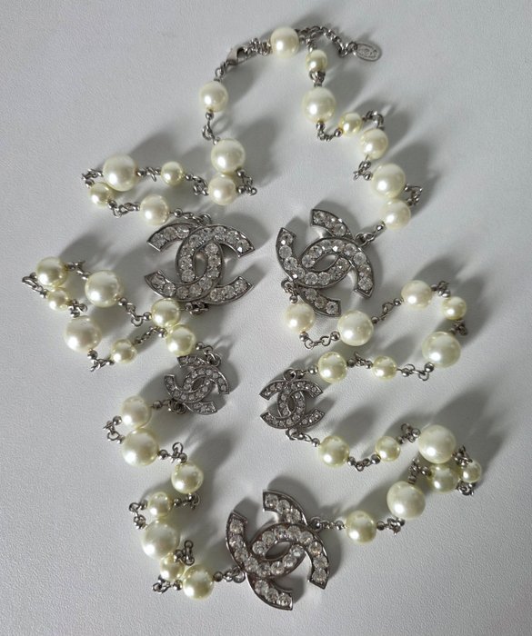 Chanel - Chanel "Sautoir" long pearl necklace (09A) - Chain - Image 4