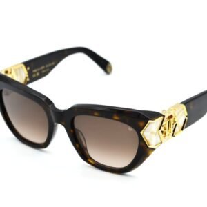 Philipp Plein - PLEIN HERA SPP140 0722 - Made in Italy - Acetate Carey Design - *New* - Sunglasses