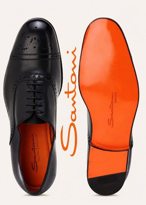 Santoni - Lace-up shoes - Size: EU 43 - Vintage - New in box - Image 2