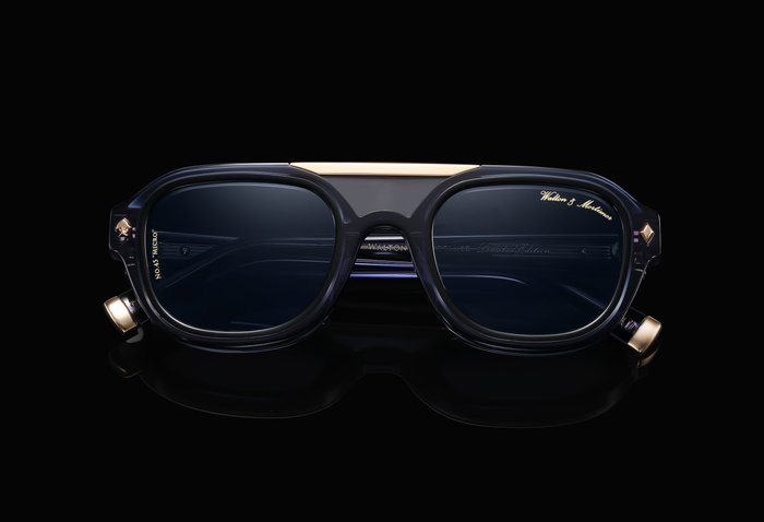 Handmade - Walton & Mortimer No.45 Codename: "MICRO" Unit 45/99 "Indigo Blue" - Spectacles