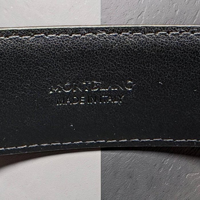 Montblanc - Cinturón de Piel con Hebilla de Herradura - Belt - Image 7
