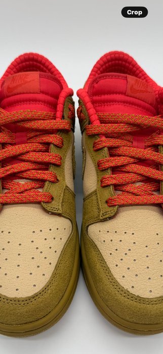 Nike - Nike Dunk Low Bronzine Sesame Picante Red - Sneakers - Size: EU 44.5 - Image 6