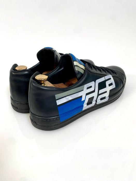 Prada Low-top Sneaker black/blue/white 4E 3409 UK 9 - In Box - Sneakers - Size: EU 43 - Image 5