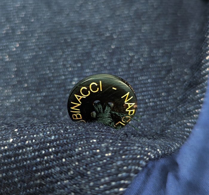 RUBINACCI NAPOLI - 50 IT - Blue Unlined Jacket Blazer 100% Cashmere Made in Napoli - Blazer - New with tags - Image 6