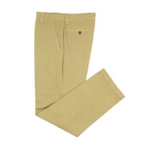ETRO MILANO - 46 IT - Washed Yellow Cotton Twill Pant Straight Leg - Trousers - New with tags
