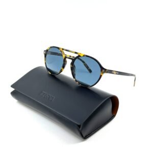 Ermenegildo Zegna - *NEW* - Brown Acetate - Blue Lenses - Sunglasses