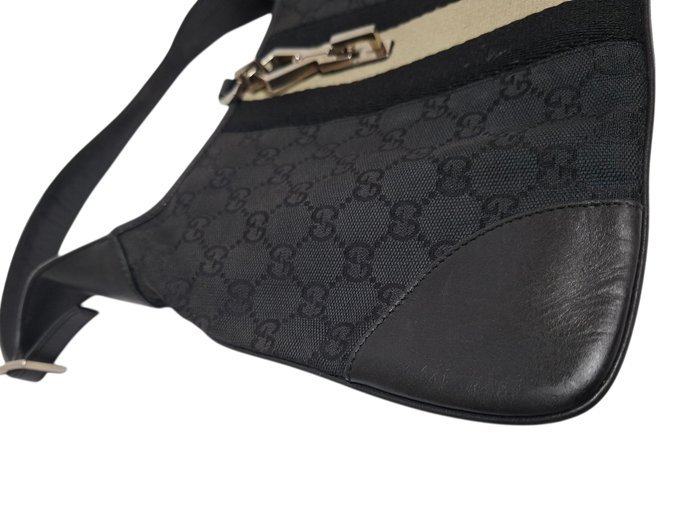 Gucci - Jackie Black Monogram Vintage Handbag - Bag - Image 3